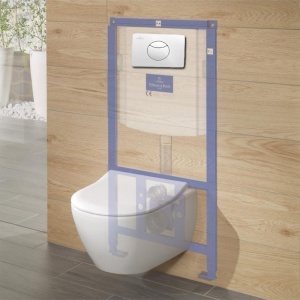 Clapeta Villeroy & Boch, ViConnect, actionare dubla, 20 x 14 x 5 cm, alb - Img 4