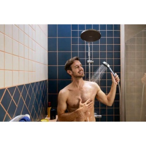 Coloană de duș Hansgrohe, Activera S, cu baterie termostatică Ecostat Fine, crom - Img 2