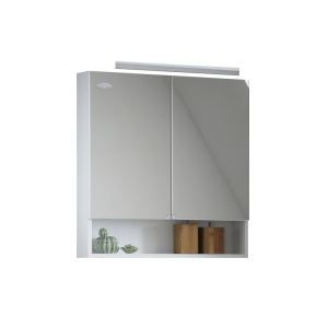 Dulap cu oglinda, Kolpasan, Evelin, 65x14x70cm, alb