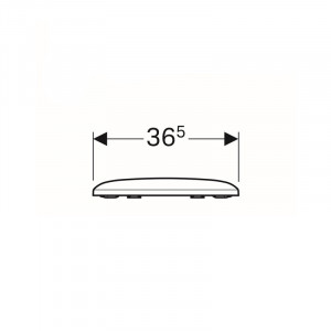 Geberit, Icon, capac wc cu soft close, 36.5x44.9 cm , duroplast - Img 3