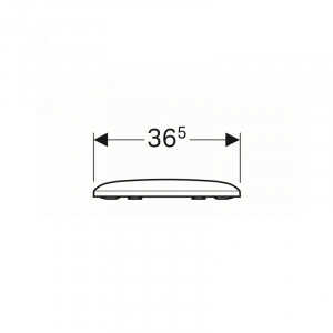 Geberit, Icon, capac wc cu soft close, 36.5x44.9 cm , duroplast - Img 3
