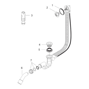 Instalatie de cada, Hansgrohe, Flexaplus, 78 cm, fara ornament - Img 2