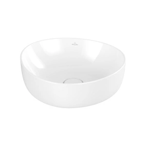Lavoar asimetric pe blat, Villeroy & Boch, Antao 40, oval, alb