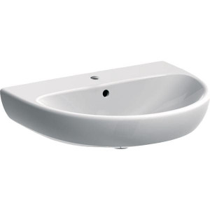 Lavoar ceramic, Geberit, Selnova, semirotund, 60x48x18 cm, alb