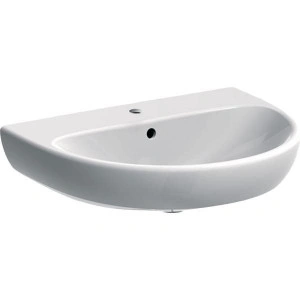 Lavoar ceramic, Geberit, Selnova, semirotund, 60x48x18 cm, alb