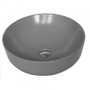 Lavoar pe blat, Fluminia, Amereta-MG, rotund, diametru 41 cm, gri mat