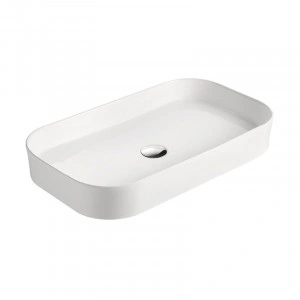 Lavoar pe blat, Fluminia, Capri-75, 75 x 38 cm, alb