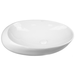 Lavoar pe blat, Fluminia, Egg Maxi, oval, 66 x 46 cm, alb