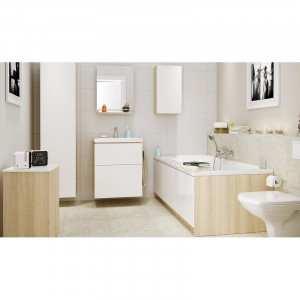 Lavoar pentru mobilier Cersanit, Como, 50 cm, alb - Img 6