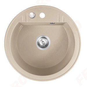 Mezzo II - Chiuveta rotunda cu o cuva Ø 51 cm, nisip
