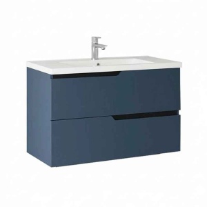 Mobilier pentru lavoar încastrat Fluminia, Bari 80, bleumarin