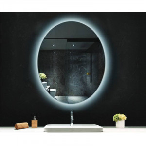 Oglindă, Fluminia, Picasso Ambient 60, ovală, cu iluminare LED, 3 culori, dezaburire - Img 3