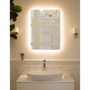 Oglindă Fluminia, Verona-60, dreptunghiulară, 60 x 80 cm, cu LED, 3 culori, dezaburire, - Img 2