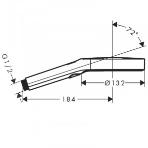 Para de dus, Hansgrohe, Rainfinity 130 3 jeturi, Alb mat - Img 2