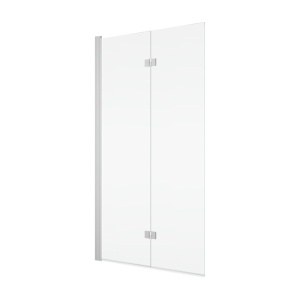 Paravan pentru cadă Ronal, Solino, plabilă, 90X150 cm, profil crom