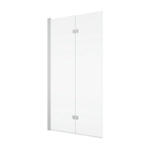 Paravan pentru cadă Ronal, Solino, plabilă, 90X150 cm, profil crom
