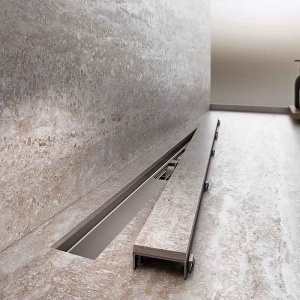 Set rigola de dus cu capac faiantabil, Alcadrain, APZ115 MARBLE LOW 75 cm - Img 2