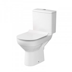 Set vas wc stativ, Cersanit, City New, rimless, cu rezervor si capac soft-close inclus