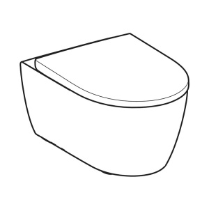 Set vas WC suspendat, Geberit, iCon, cu capac, rimfree, alb - Img 5