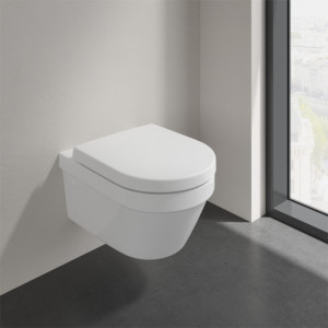 Set vas WC suspendat, Villeroy & Boch, Architectura, cu capac wc soft close si quick release, alb - Img 3