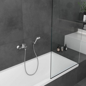 Baterie cada - dus, Hansgrohe, Vernis Shape, negru mat - Img 4