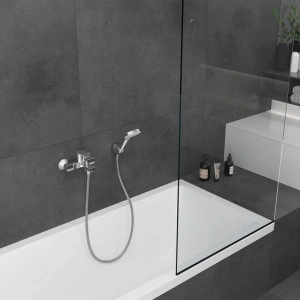 Baterie cada - dus, Hansgrohe, Vernis Shape, negru mat - Img 4