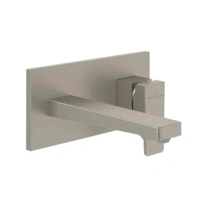 Baterie pentru lavoar Villeroy&Boch, Architectura Square, montaj încastrat, brushed nickel