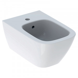 Bideu suspendat Geberit, Smyle Square, alb