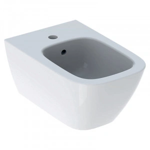 Bideu suspendat Geberit, Smyle Square, alb