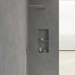 Cap de duș Villeroy&Boch, Universal Showers, pătrat, 25 x 25 cm, brushed nickel - Img 5