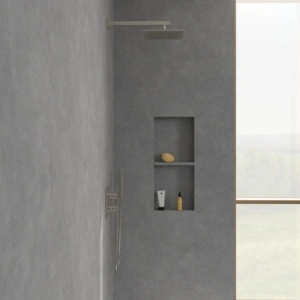 Cap de duș Villeroy&Boch, Universal Showers, pătrat, 25 x 25 cm, brushed nickel - Img 5