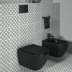 Capac WC Ideal Standard, Tesi slim, cu soft close și quick release, negru mat - Img 5