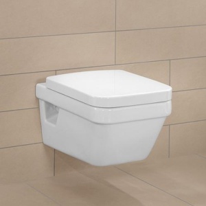 Capac WC Villeroy & Boch, Architectura, dreptunghiular, alb alpin - Img 4