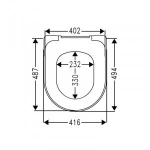Capac WC Villeroy & Boch, Architectura, XXL, soft close, alb - Img 3