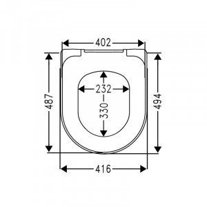 Capac WC Villeroy & Boch, Architectura, XXL, soft close, alb - Img 3