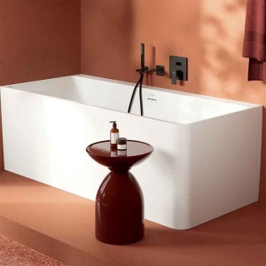 Cot racord pentru duș Villeroy&Boch, Universal Showers, pătrat cu suport pară duș, negru ma - Img 2