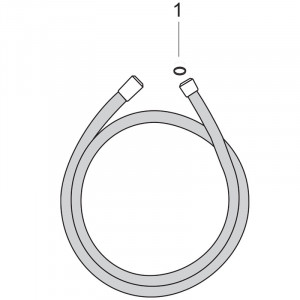 Furtun de dus, Hansgrohe, Isiflex 160 cm, Negru mat - Img 3