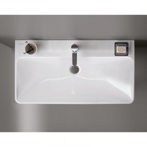 Lavoar Geberit, Smyle Square, 75 cm, alb - Img 6