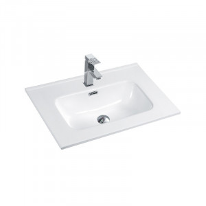Lavoar incastrat, Fluminia, Siena-60, dreptunghiular, alb
