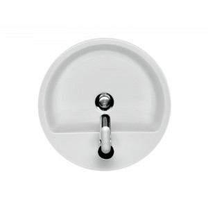 Lavoar pe blat Cersanit Caspia rotund, 44 cm - Img 2