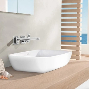Lavoar pe blat, Villeroy & Boch, Artis, dreptunghiular, 58 x 38,5 cm, alb alpin - Img 3