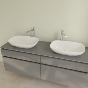 Lavoar pe blat, Villeroy & Boch, Loop & Friends, dreptunghiulat, 56 cm, alb - Img 6