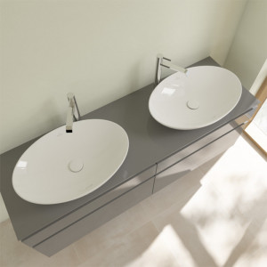 Lavoar pe blat, Villeroy & Boch, Loop & Friends, oval, 62 cm, alb - Img 7