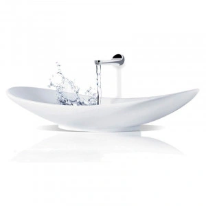 Lavoar pe blat Villeroy & Boch, My Nature, 81 cm, alb, CeramicPLus - Img 2
