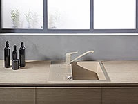 Mezzo II - Chiuveta reversibila simpla Granit 58x48 cm, nisip - Img 2