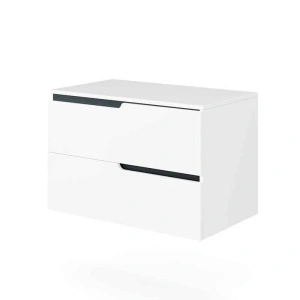 Mobilier cu blat pentru lavoar Fluminia, Bari 80, alb mat