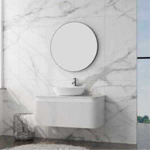 Mobilier pentru lavoar, Spectrum, Milena 100, riflat alb mat - Img 3
