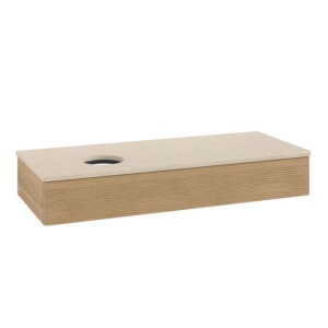 Mobilier suspendat pentru lavoar, Villeroy & Boch, Antao, 120 cm, cu un sertar, crem/stejar