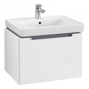 Mobilier suspendat Villeroy & Boch, Subway 2.0, pentru lavoare incastrabile, 58,7 x 45,4 cm, alb lucios
