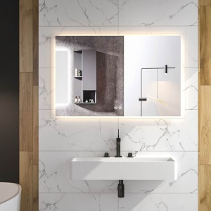 Oglinda Fluminia, Rodin 120, dreptunghiulara, cu LED, 3 culori, dezaburire, 120 cm - Img 4